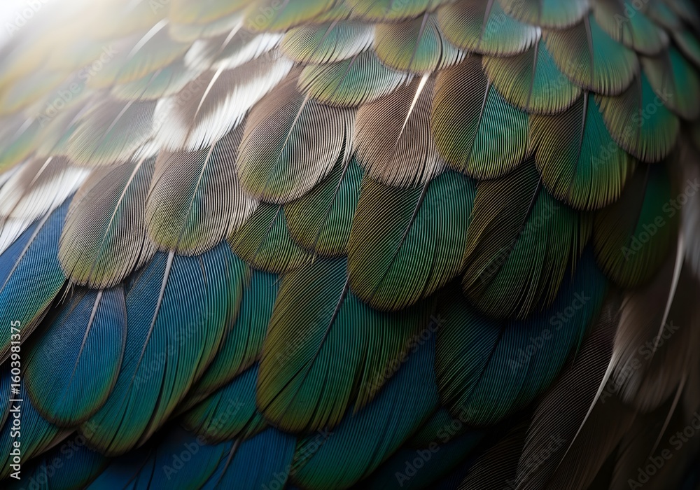 Obraz premium Layered Bird Feathers - Organic Synergy and Connection