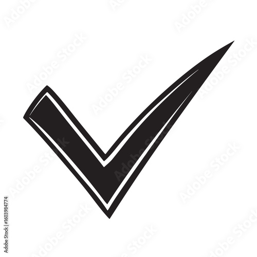 Free Download Check Mark Silhouette Icon - GFXLoad