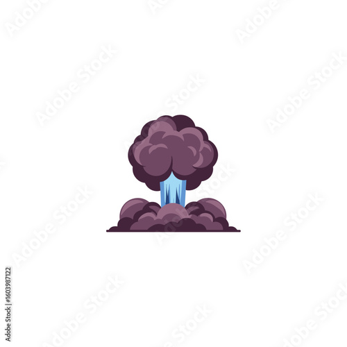 Explosion icon logo flat vector design