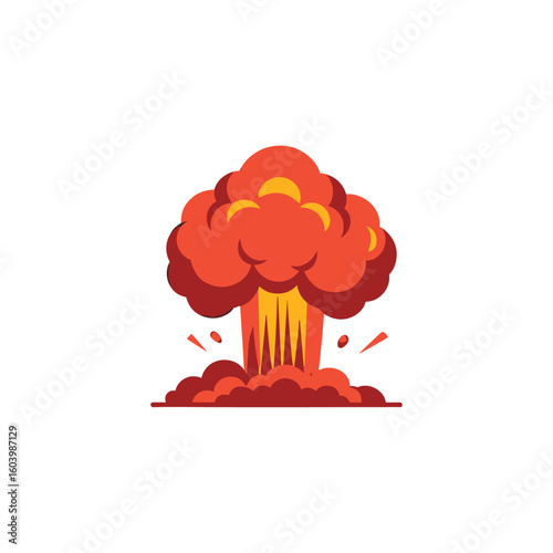 Explosion icon logo flat vector design