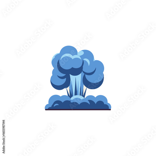 Explosion icon logo flat vector design