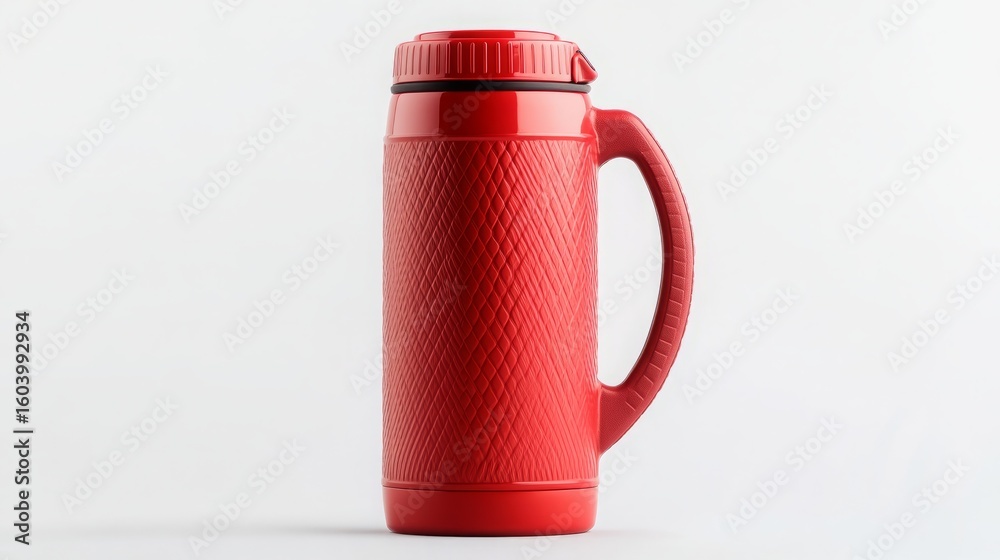 Obraz premium red plastic bottle isolated