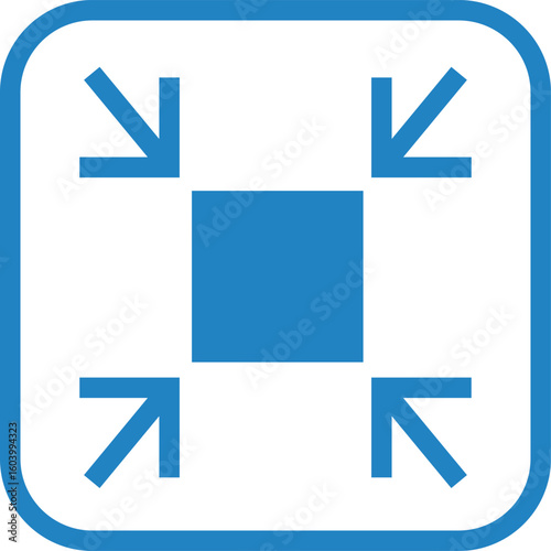 サイズ縮小のアイコンイラスト