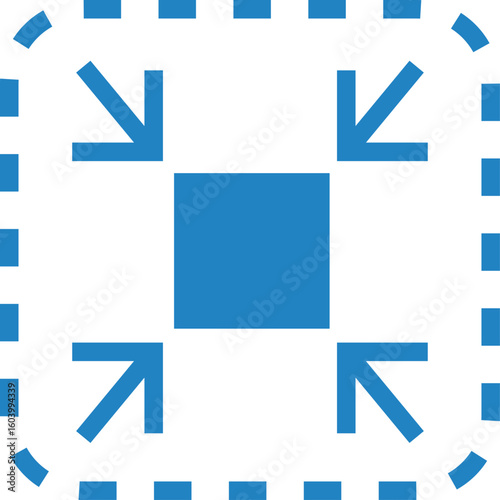 サイズ縮小のアイコンイラスト