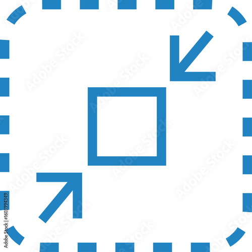 サイズ縮小のアイコンイラスト