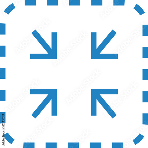 サイズ縮小のアイコンイラスト