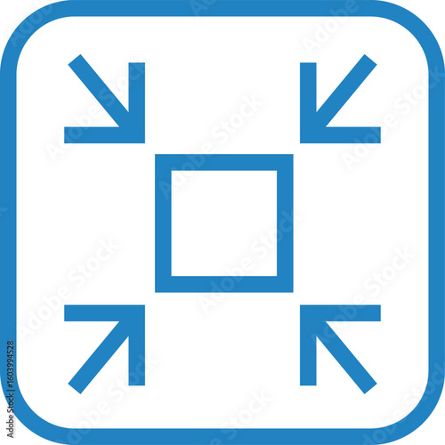 サイズ縮小のアイコンイラスト