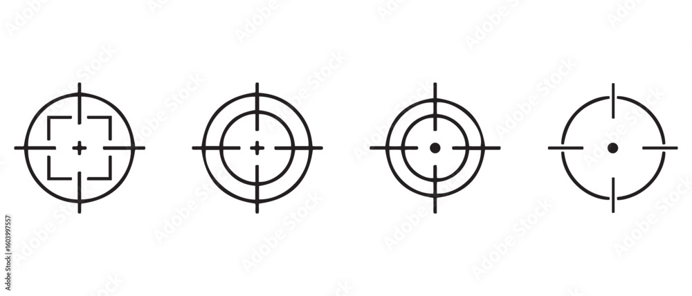 Crosshair Reticle Styles. Visual Guide to Targeting Designs for Shooting and Gaming. Crosshair Reticle Styles. Visual Guide to Targeting Designs for Shooting and Gaming.