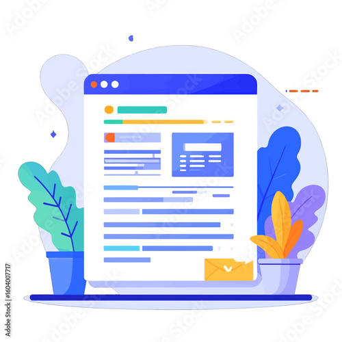 Abstract Illustration Of A Webpage