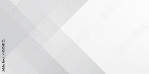 Grey white abstract background geometry shine and layer element vector for presentation design. Suit for business, corporate, institution, party, festive, seminar, and talks.