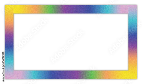 Free Download Iridescent glitter frame border isolated on transparent background - GFXLoad