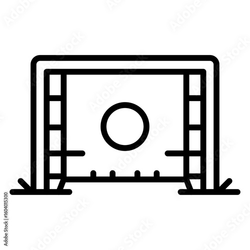 Goal Post icon vector image. Can be used for Rugby.