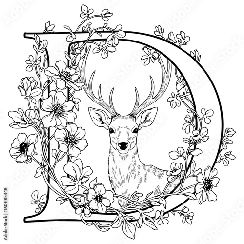 deer coloring