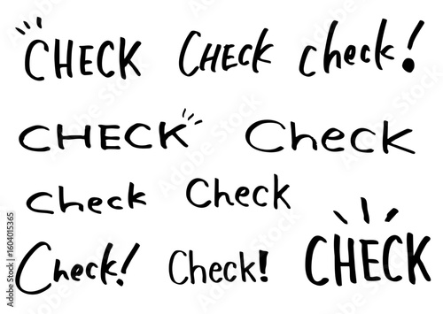 手書きモノクロcheck詰合せ