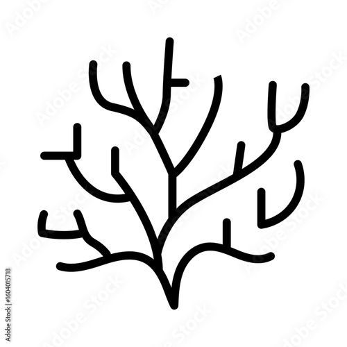 Coral icon vector image. Can be used for Ocean.