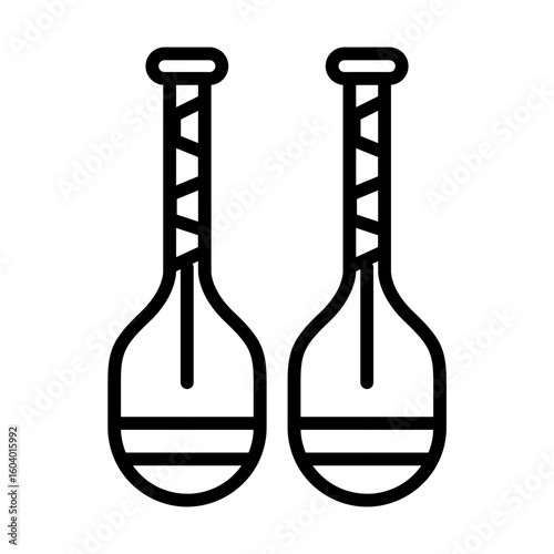 Paddles icon vector image. Can be used for Ocean.