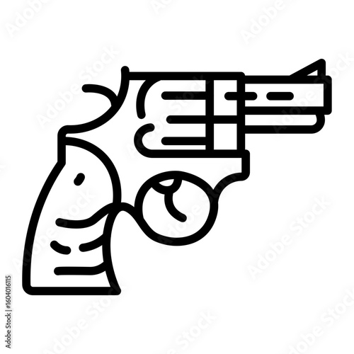Revolver icon vector image. Can be used for Ocean.