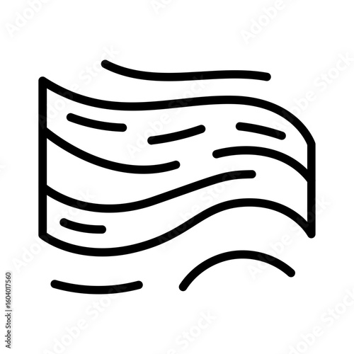 Windproof Fabric icon vector image. Can be used for Fabric Features.