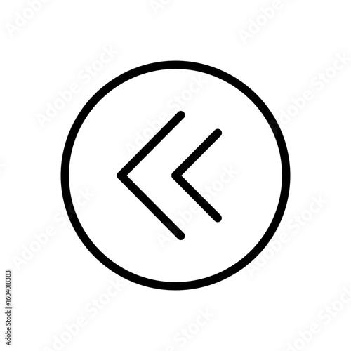Free Download Backward Button icon vector image. Can be used for Instrument. - GFXLoad