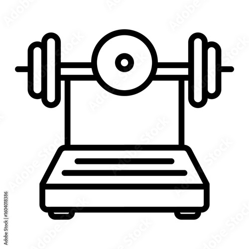 Weighting Machine icon vector image. Can be used for Supermarket.