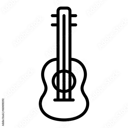 Acoustic icon vector image. Can be used for Instrument.