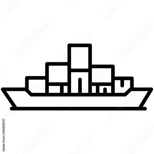 Cargo icon vector image. Can be used for Manufacturing.