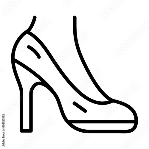 Heel icon vector image. Can be used for Shoemaker.