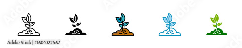Roots  Icon Set Multiple Style Collection
