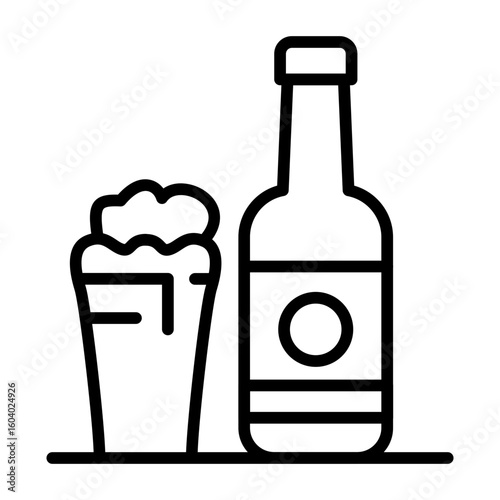 Local Brews icon vector image. Can be used for Bowling.