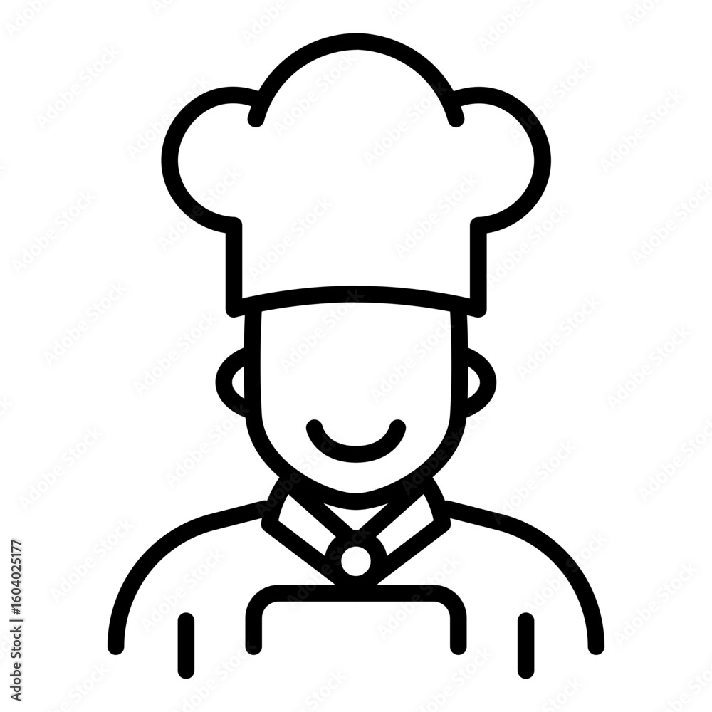 Fototapeta premium Chef icon vector image. Can be used for Diversity.