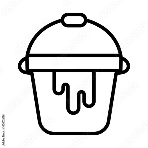 Bucket icon vector image. Can be used for Luxury.