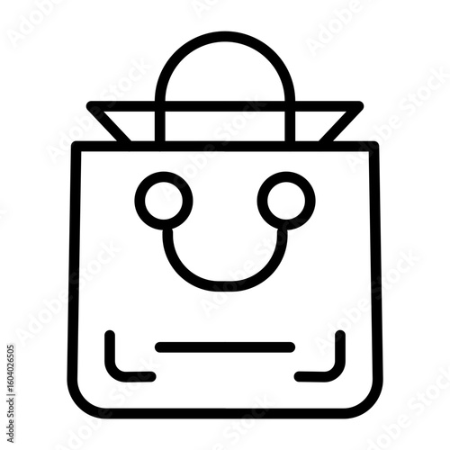Shopping Bag icon vector image. Can be used for Luxury.