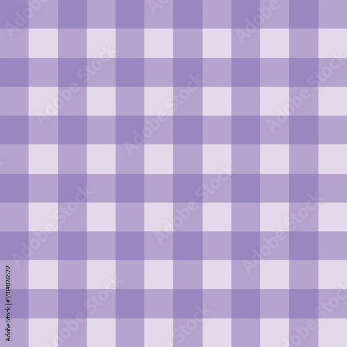 Vector gingham pattern in purple tones. Perfect for picnic themes, wrapping paper, and cute background use.