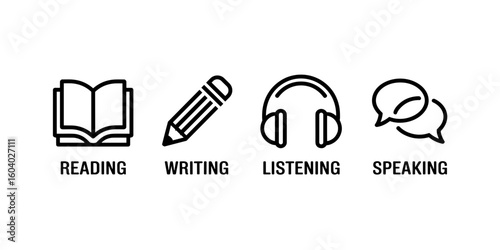 Reading, Writing, Listening, Speaking Skills in Education Environment