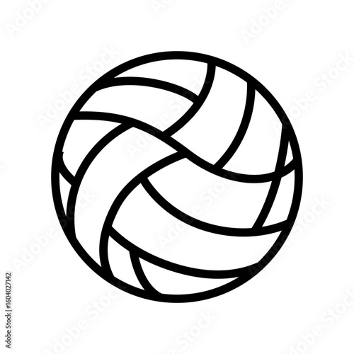 Volley Ball icon vector image. Can be used for Volleyball.