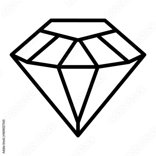 Gemstone icon vector image. Can be used for Casino.
