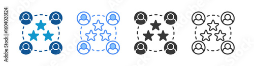 Customer Loyalty Icon Set Multiple Style Collection