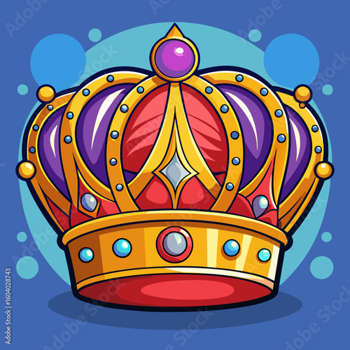 Crown icon isolate 