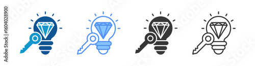 Creation Icon Set Multiple Style Collection