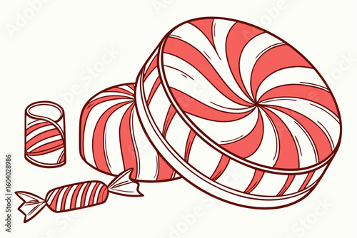 candy canes vector illustration