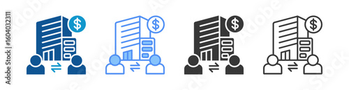 Equity Icon Set Multiple Style Collection