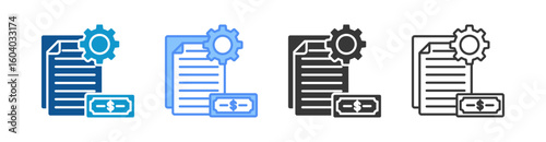 Money Icon Set Multiple Style Collection