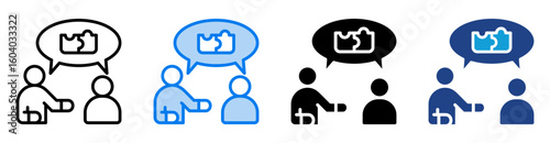 Compromise icon set multiple style collection