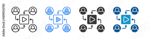 Suscribe Icon Set Multiple Style Collection