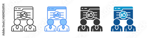 Impression Icon Set Multiple Style Collection