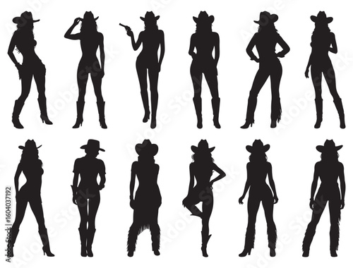 SEXY COWGIRLS SILHOUETTE