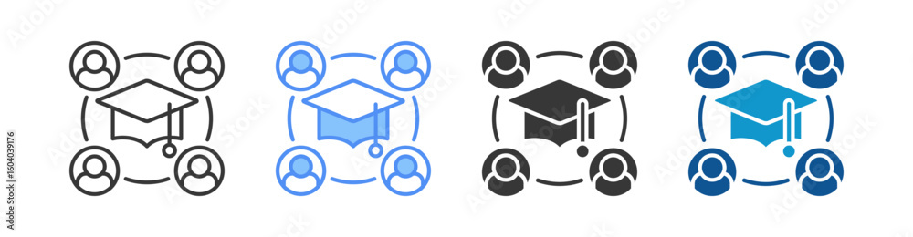 Scholarship Icon Set Multiple Style Collection Scholarship Icon Set Multiple Style Collection