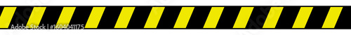 Absperrband in gelb und schwarz als Banner zum Absperren