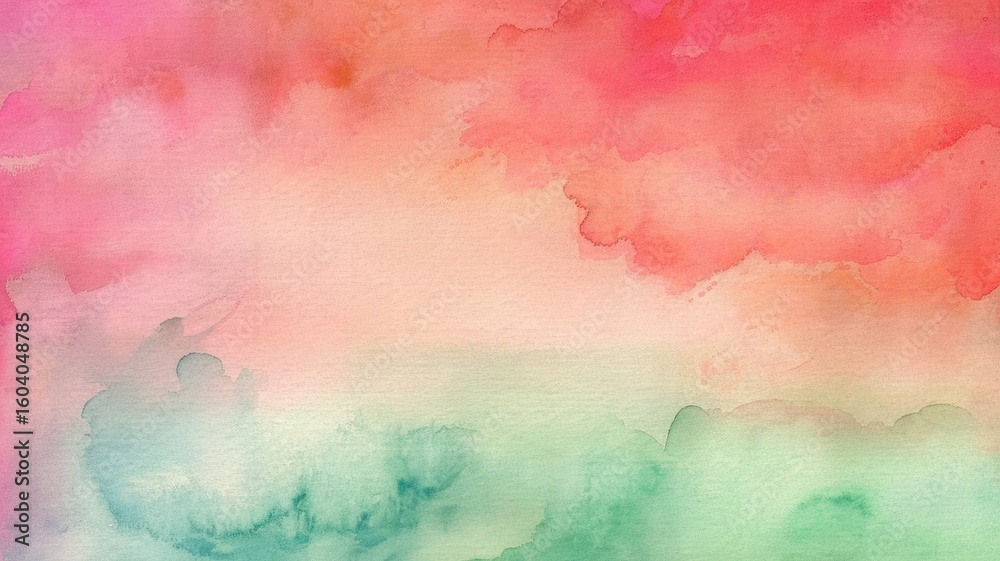 Obraz premium Watercolor Painting with Soft Gradients and Blended Hues for Calm Backgrounds