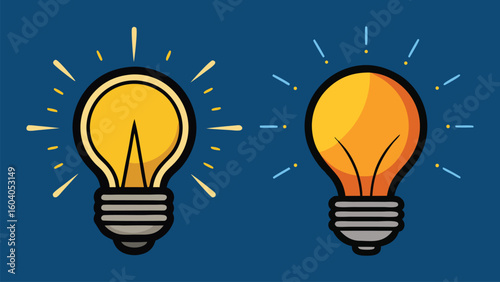 Light bulb vector illustration symbolizing idea innovation and energy concept